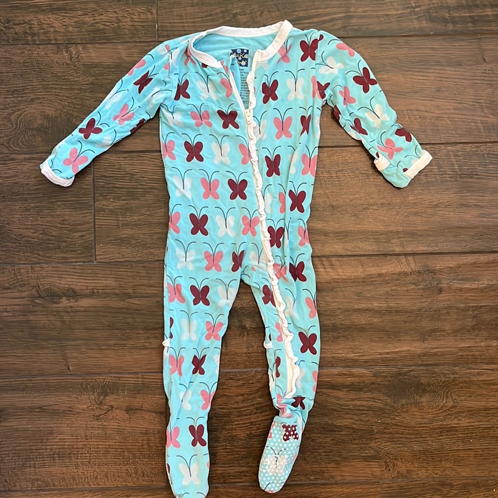 KicKee pants zipper pajamas 6-9 month size